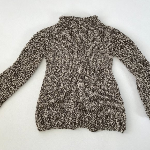 NEW Handmade Brown Marled Cardigan with Side Pockets, Size M (39" Bust) - Picture 11 of 11